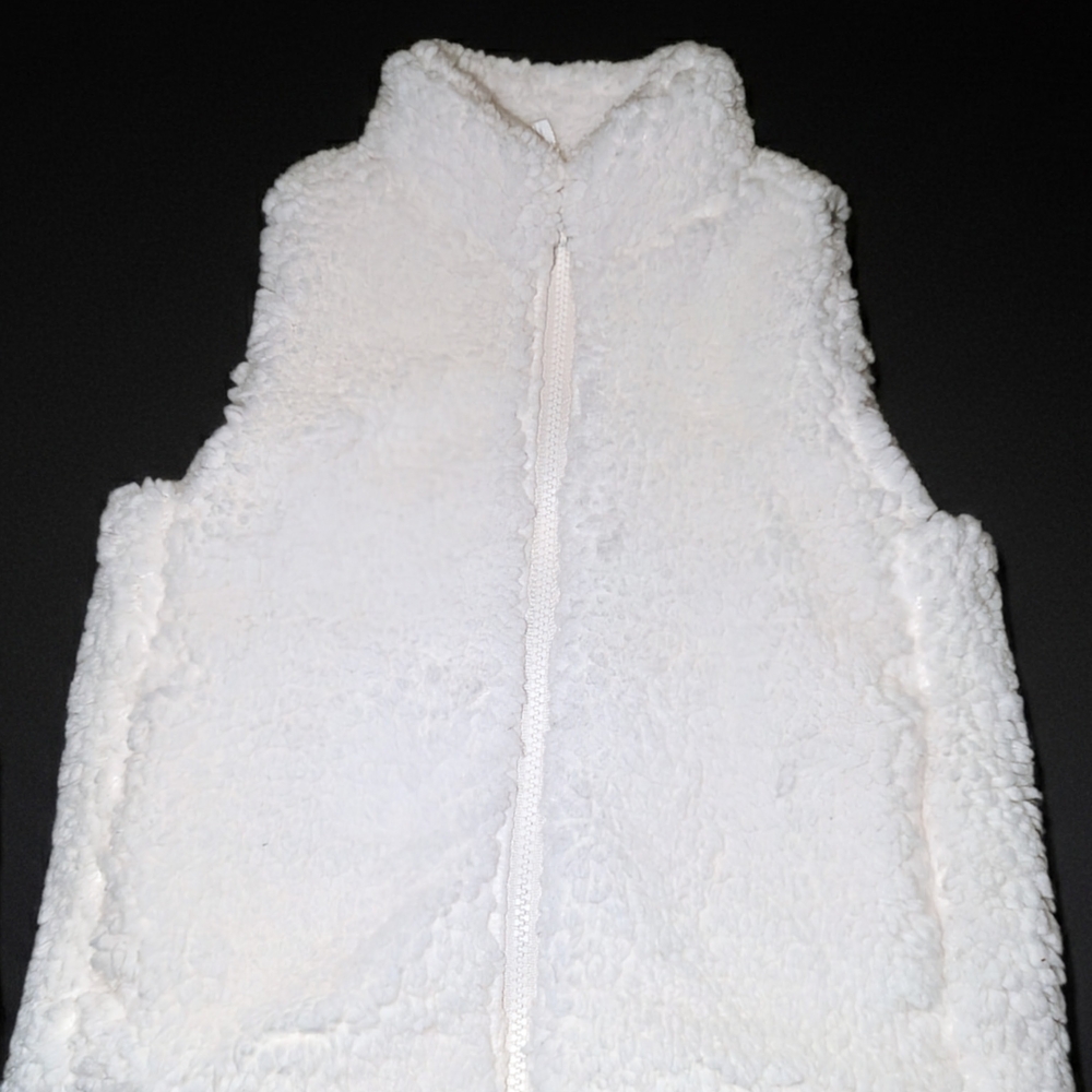 Cozy White Kids Vest